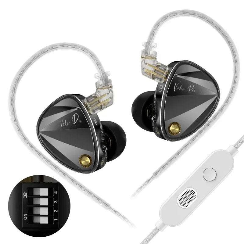 NEW KZ Vader PRO Hifi in Ear Earphones 6-Driver Dynamic Bass Earbuds , Tuned Sound Profies Music Headsets with 2PIN Cable
