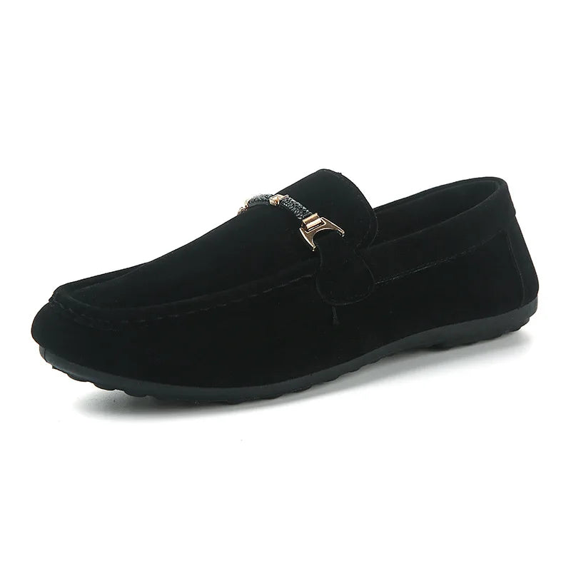 Summer New Trendy Men's Shoes High Quality Soft Loafers Moccasins  Suede Casual Flats Outdoor Light Walking Men's Shoe Zapatos