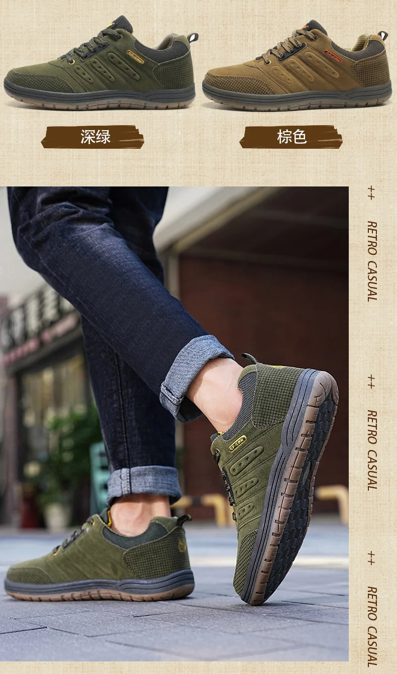 Outdoor Classic Casual Shoes Men Popular Fashion Hiking Climbing Shoes Trekking Footwear Male Footwear Dress Shoes Designer