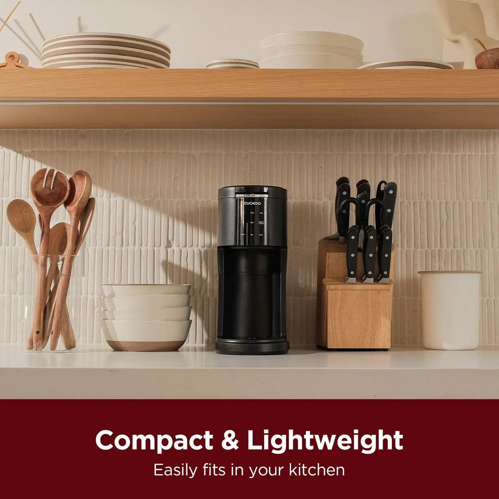 Single Serve Coffee Maker for K-Cup Ground Beans & Loose-Leaf Tea, Versatile 3-in-1 Pod Coffee Maker, Small Single Cup Machine w
