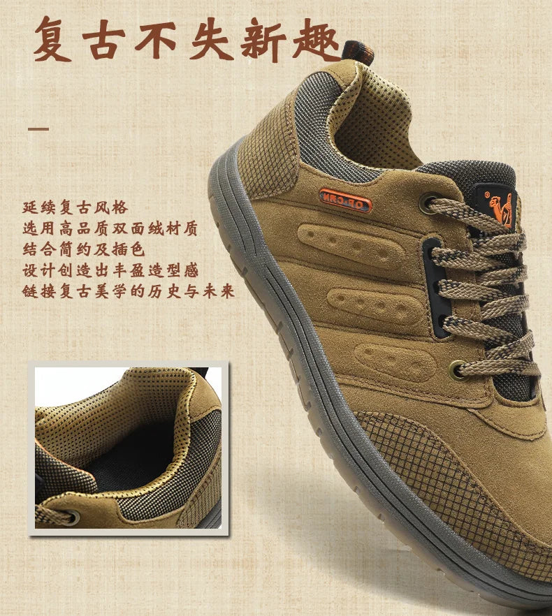 Outdoor Classic Casual Shoes Men Popular Fashion Hiking Climbing Shoes Trekking Footwear Male Footwear Dress Shoes Designer