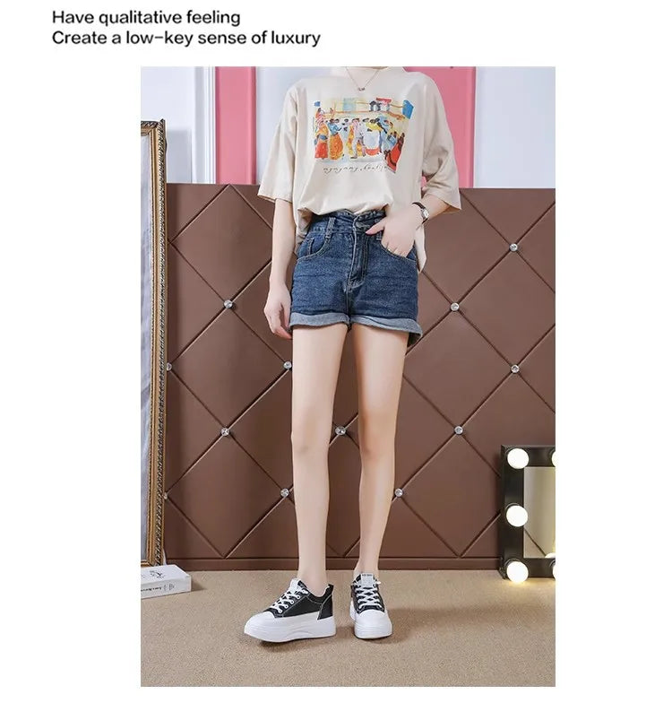 Womens 2026 Spring Summer White Platform Sneakers Inner Height Increasing Thick Sole Casual Breathable Sport Walking Shoes