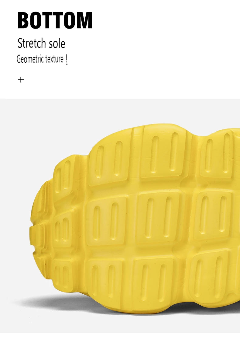 New Breathable Mesh Sports Shoes for Men in Summer, Trendy and Versatile Thick-soled Casual Running Shoes