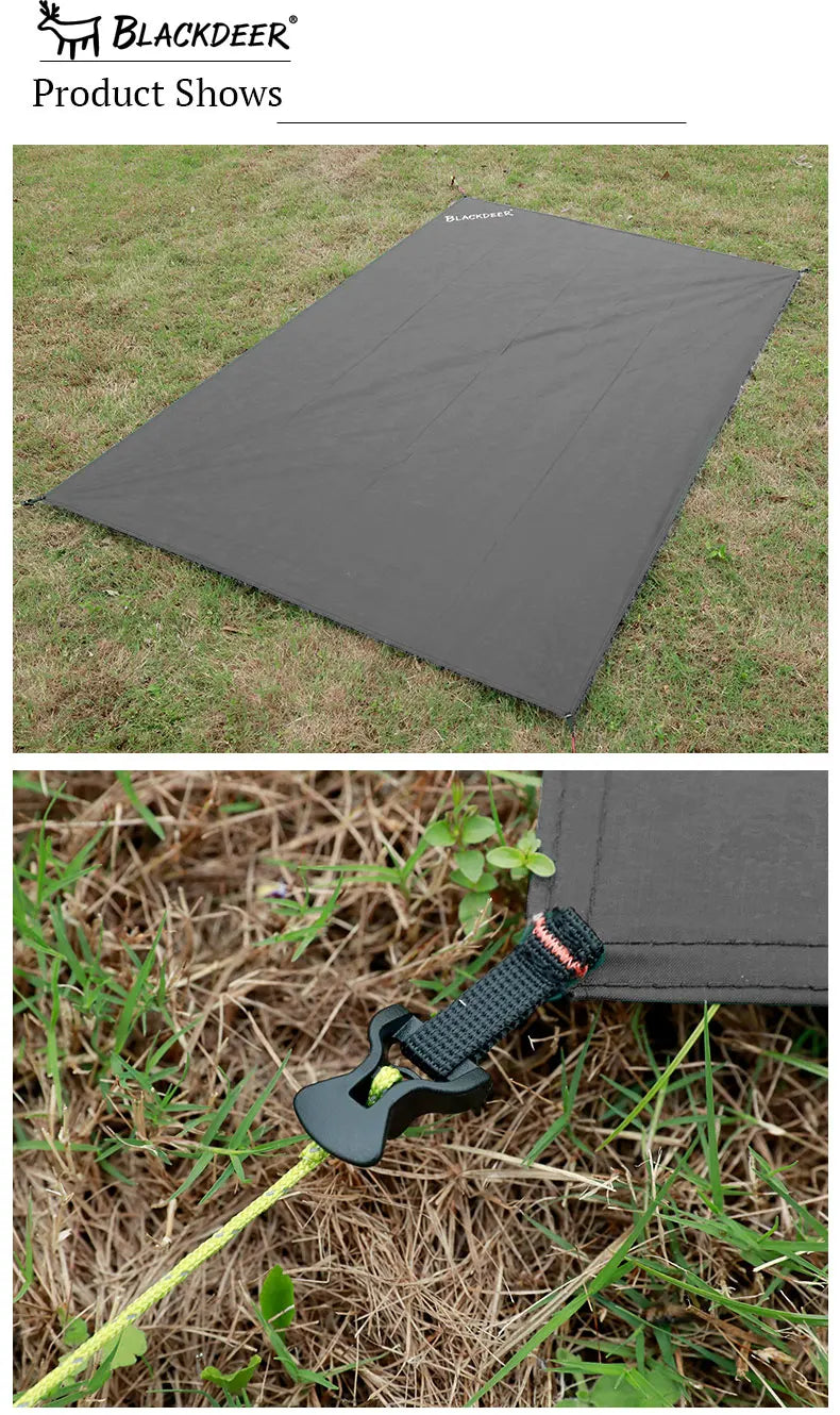 BLACKDEER Camping Wear-resistant tent Mat Ultralight Footprint Waterproof nylon Picnic Beach Blanket Camping Outdoor Tent Tarp