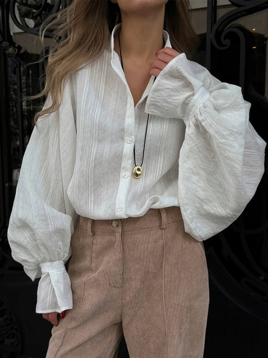 Bornladies Cotton Women's New Retro Wide Leg Pants Loose Fit Corduroy High Waist Trendy Autumn Winter Fashion Trousers