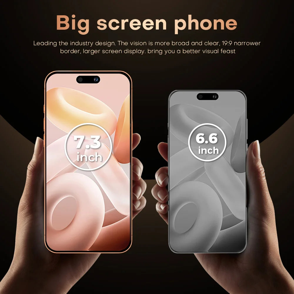 2026 NEW i17 Pro Max 5G Dual Card 8000mAh Battery 7.3HD Global Edition Original Cheap Smart Android Facial Recognition Function