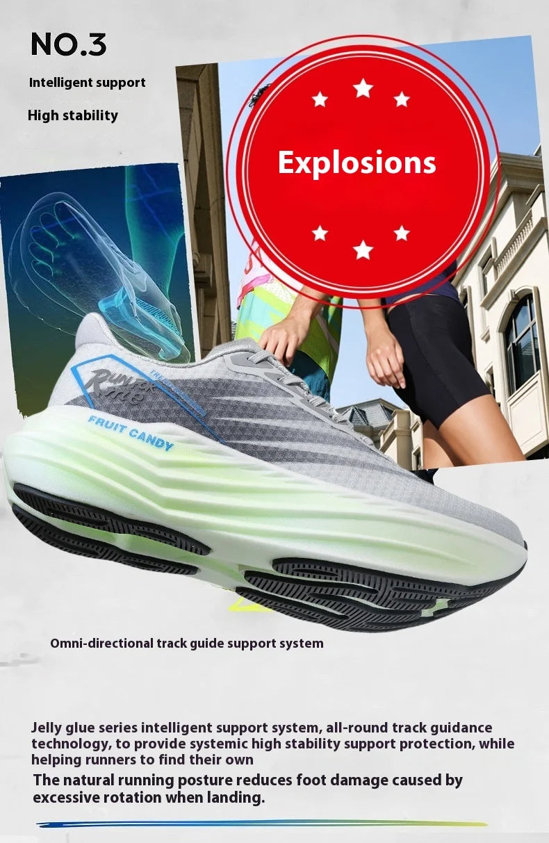 2025 New Summer Breathable And Comfortable High Quality Couple Running Shoes Jelly Gel Ultralight Sneakers 37-45
