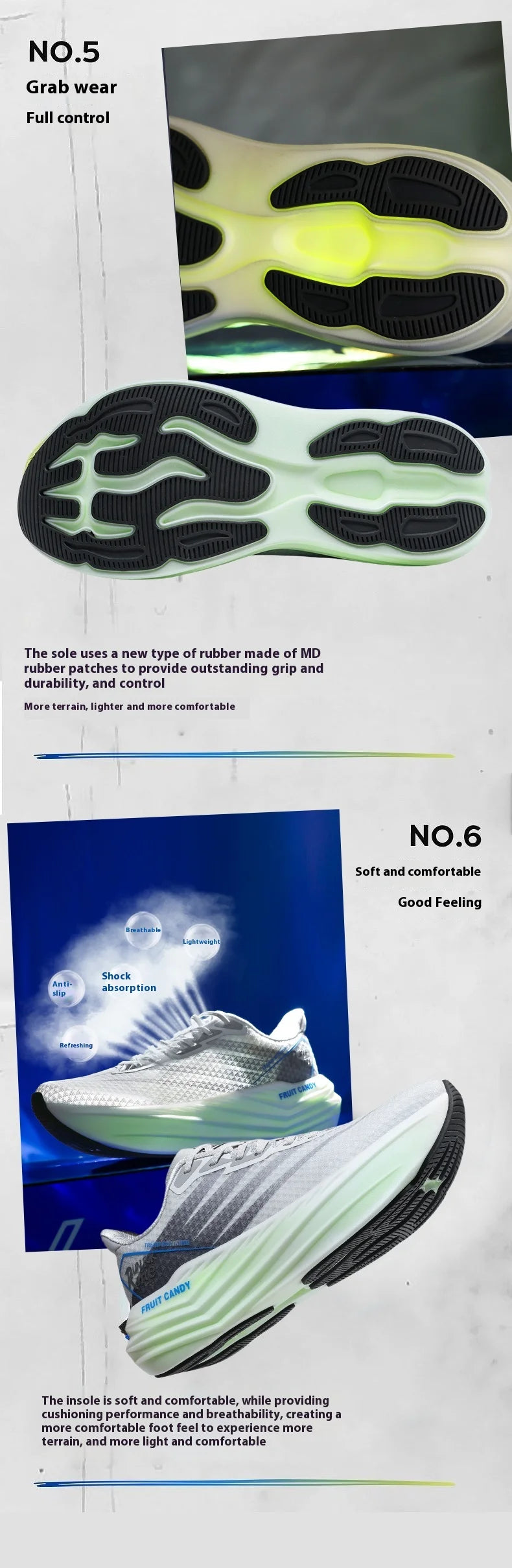 2025 New Summer Breathable And Comfortable High Quality Couple Running Shoes Jelly Gel Ultralight Sneakers 37-45
