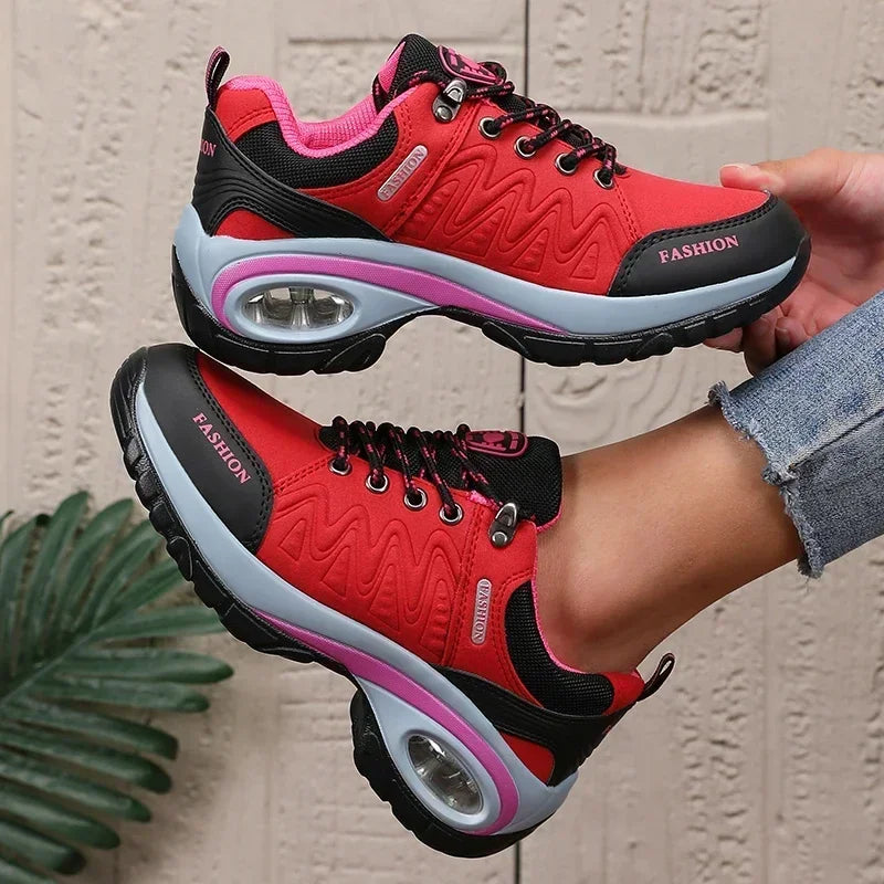 New Vulcanized Women's Shoes Fashionable Luxurious Design Breathable Platform Shoes Comfortable Outdoor Hiking Women's Sneakers