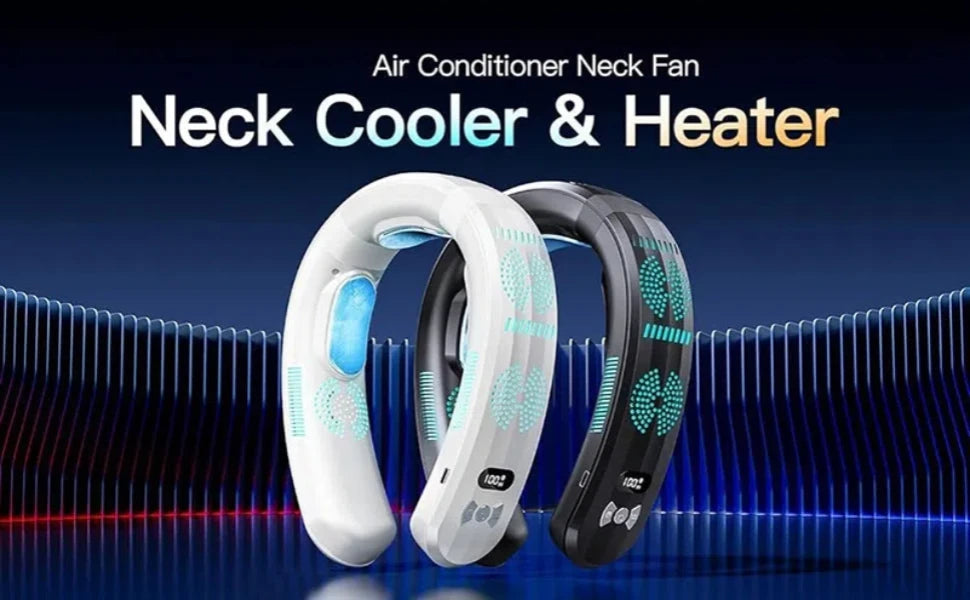 New Hanging Neck Fan Wearable Air Conditioner USB Rechargeable Portable 3 Refrigeration Mute 6000mAh Outdoor Summer Cooler Fans