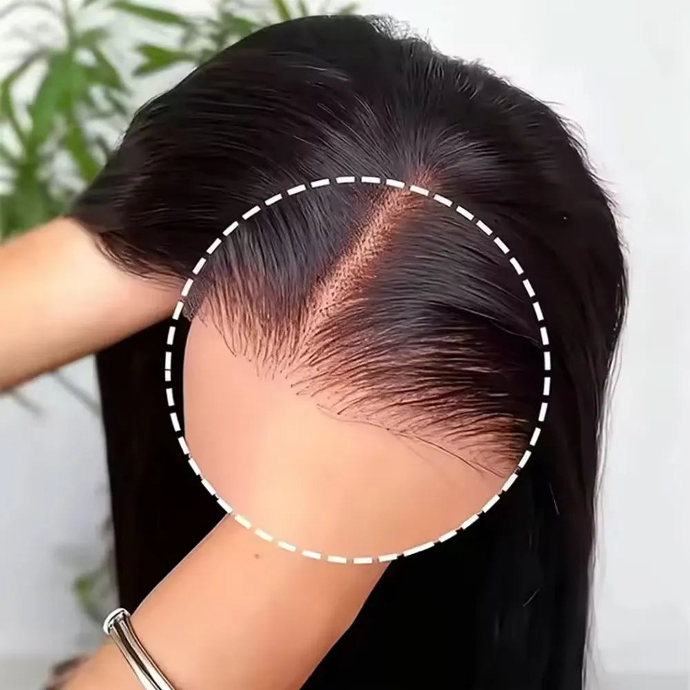 40 42 Inch 13x6 HD Transparent Bone Straight Lace Front Wigs 250% Brazilian Human Hair Wigs 5x5 Glueless Lace Closure Wigs