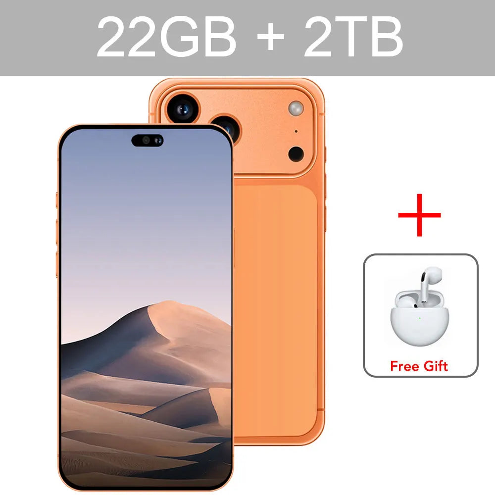 2026 NEW i17 Pro Max 5G Dual Card 8000mAh Battery 7.3HD Global Edition Original Cheap Smart Android Facial Recognition Function