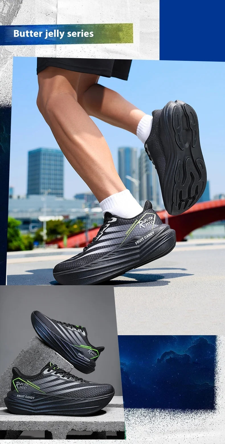 2025 New Summer Breathable And Comfortable High Quality Couple Running Shoes Jelly Gel Ultralight Sneakers 37-45
