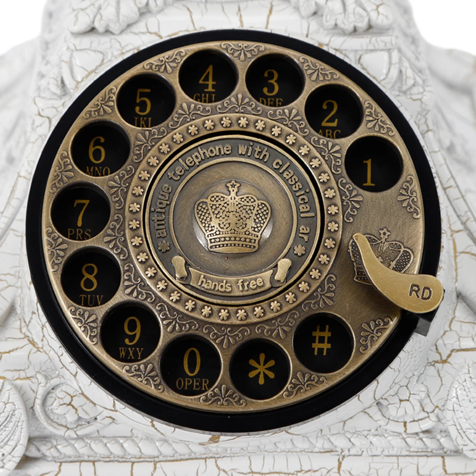 European Retro Desk Phone Old-Fashioned Landline Telephone 18*22 cm Suitable for Hotels, Bars, Offices, Galleries