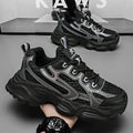 New Breathable Mesh Sports Shoes for Men in Summer, Trendy and Versatile Thick-soled Casual Running Shoes