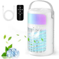 Portable Air Conditioners Powerful Evaporative Air Cooler 3-in-1 Mini Personal AC Fan with Humidifier 1500ML Tank 3 Speeds and