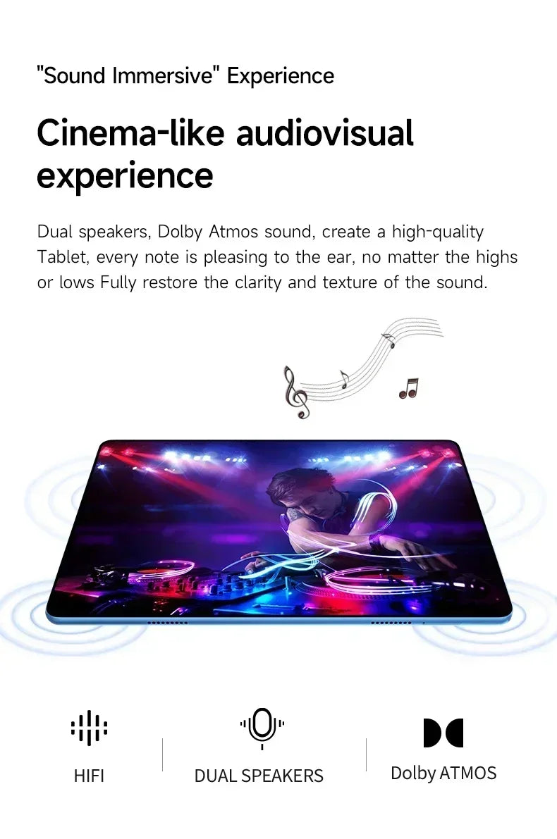 2025 Global Version Original IPad Air Pro Tablet 12inch HD 4K Android 14 22GB+2TB 20000mAh 5G Dual SIM Bluetooth WiFi GPS Tablet