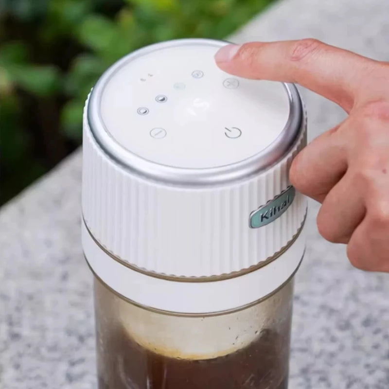 Portable Coffee Maker Cold Brew Cup American Flower Tea Automatic Extraction Office Outdoor Multi Mode Dual Pump Wireless