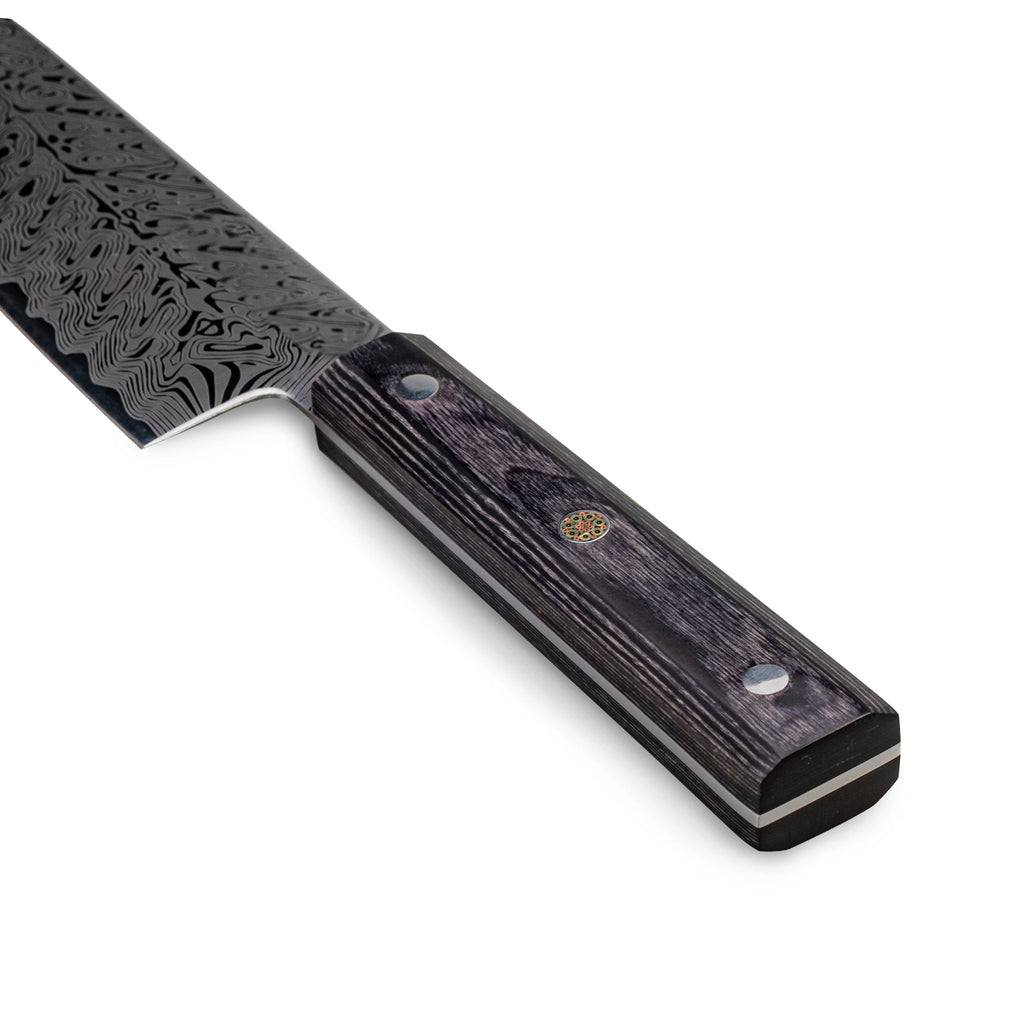 DamascusPattern Chef Knife Kitchen Knives Pattern Sharp Japanese Santoku Knife Cleaver Slicing Knife Solid Wood Handle Cuchillos