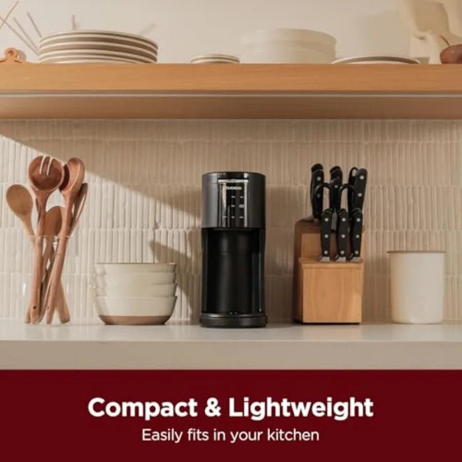 Single Serve Coffee Maker for K-Cup Ground Beans and Loose-Leaf Tea Versatile 3-in-1 Pod Coffee Maker Small Single Cup Machine