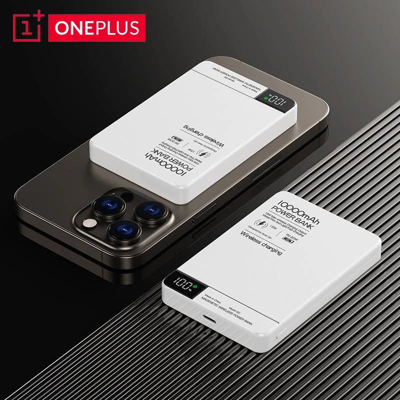 Oneplus 50000mah Magnetic Wireless Power Bank Digital Display Pd 22.5w Fast Charger External Battery For Magsafe For Iphone