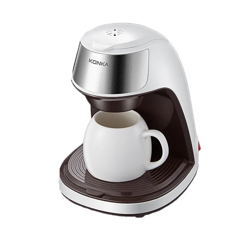 Konka Coffee Maker Compact Automatic American-style Drip Coffee Maker for Home and Office Use Portable Tea and Coffee Maker