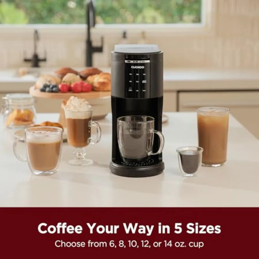 Single Serve Coffee Maker for K-Cup Ground Beans and Loose-Leaf Tea Versatile 3-in-1 Pod Coffee Maker Small Single Cup Machine