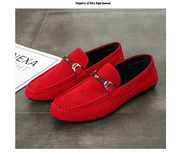 Summer New Trendy Men's Shoes High Quality Soft Loafers Moccasins  Suede Casual Flats Outdoor Light Walking Men's Shoe Zapatos