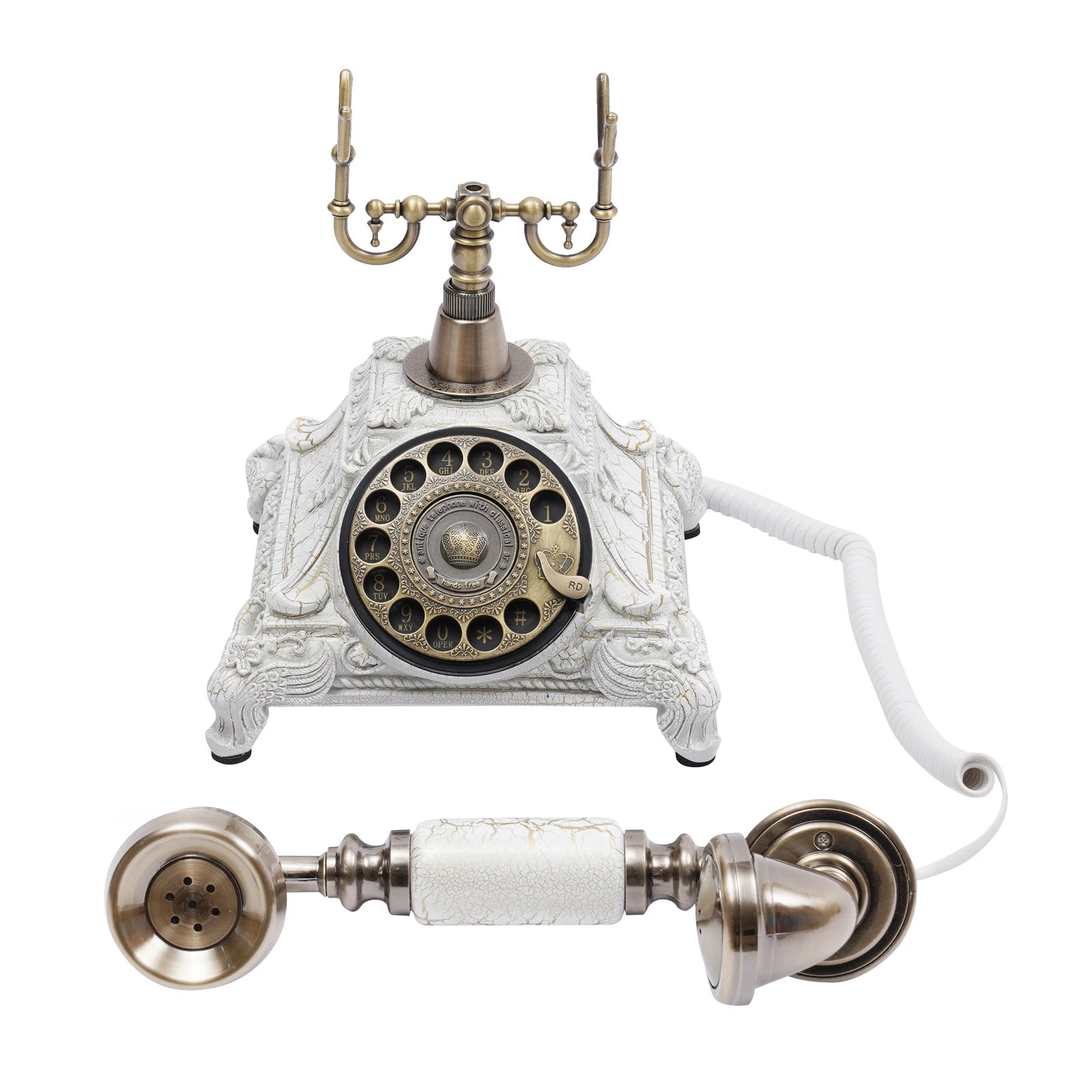 European Retro Desk Phone Old-Fashioned Landline Telephone 18*22 cm Suitable for Hotels, Bars, Offices, Galleries