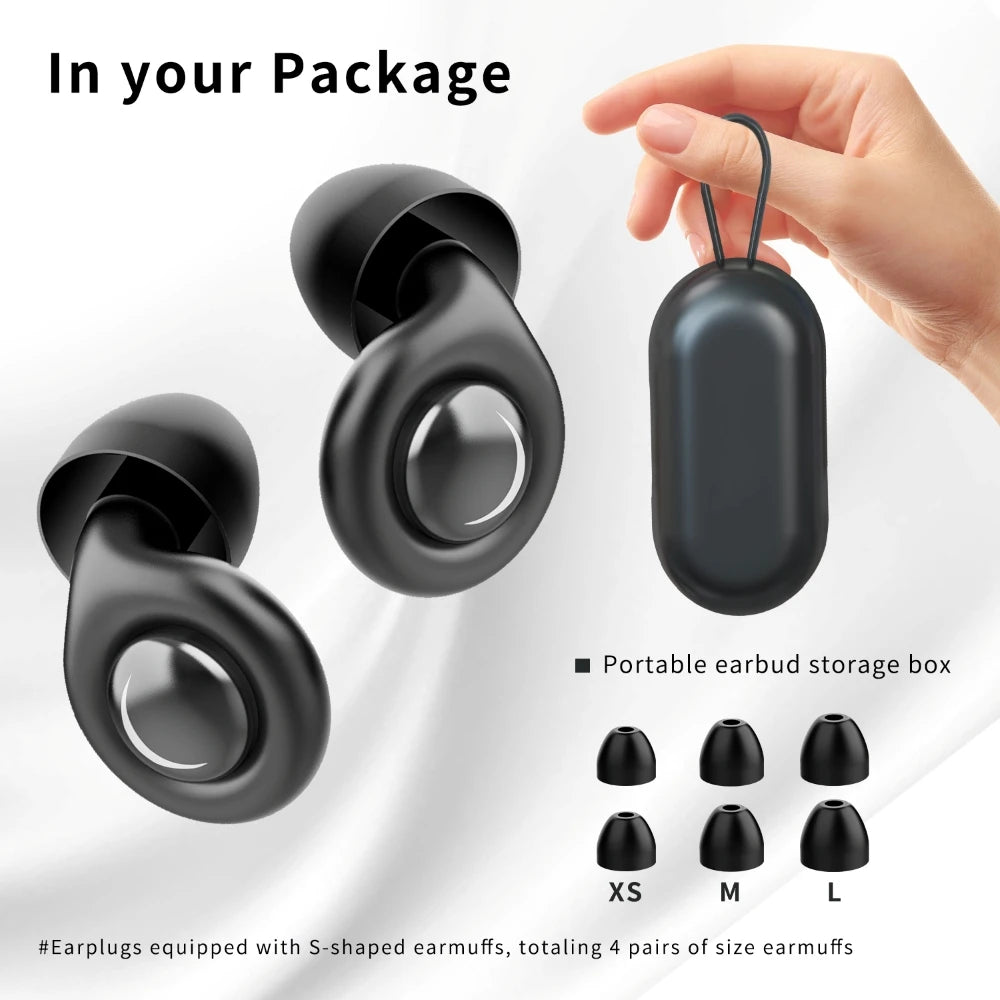 Anti-noise Earplugs Silicone Ear Plug Noise Cancelling for Sleep Anti Snoring Motorcycle Earplug Noise Insulation Ear Protectors