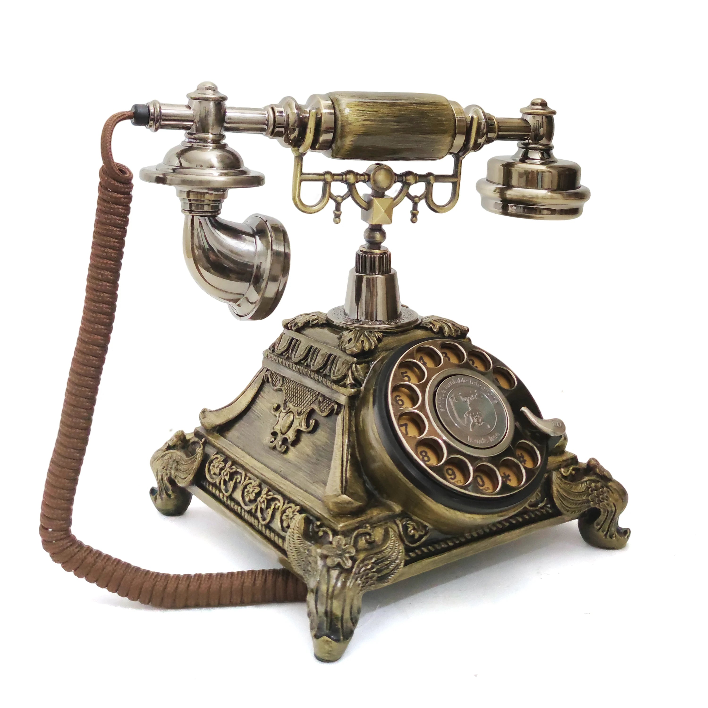 Audio Antique Guestbook Phone Retro Rotary Style Audio Message Guest Book Phone Voice Recorder Vintage Phone For Wedding Party