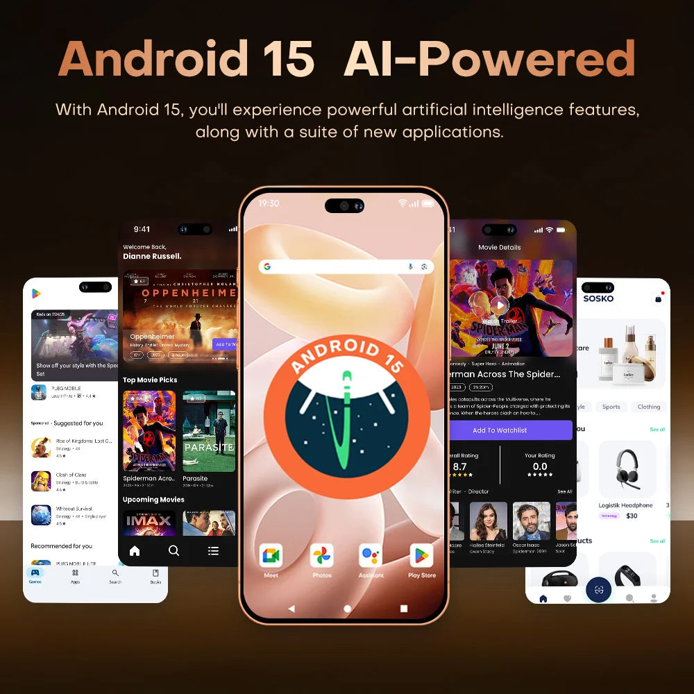 2026 NEW i17 Pro Max 5G Dual Card 8000mAh Battery 7.3HD Global Edition Original Cheap Smart Android Facial Recognition Function