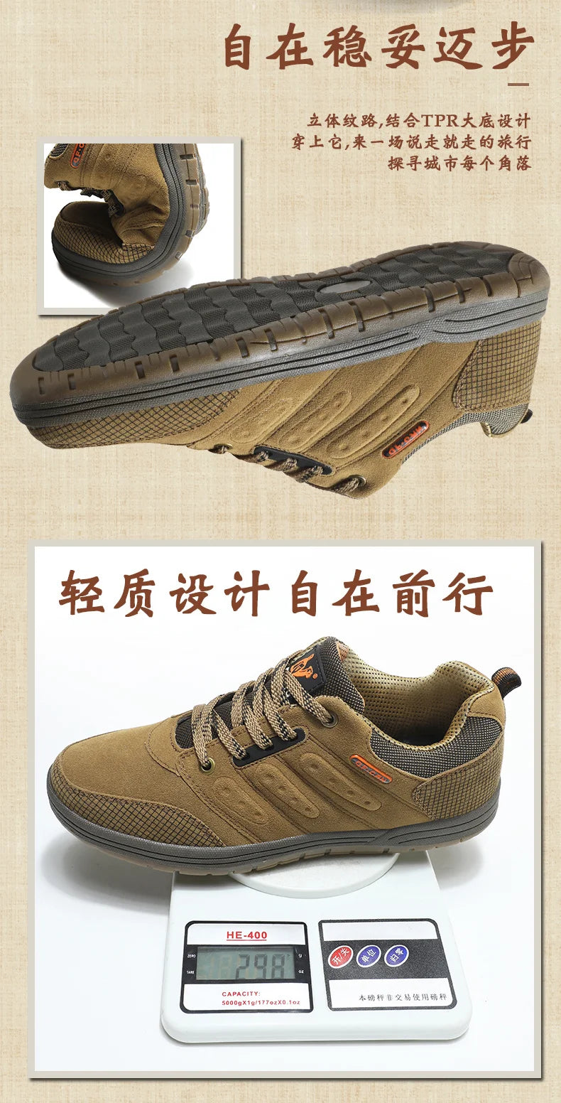 Outdoor Classic Casual Shoes Men Popular Fashion Hiking Climbing Shoes Trekking Footwear Male Footwear Dress Shoes Designer