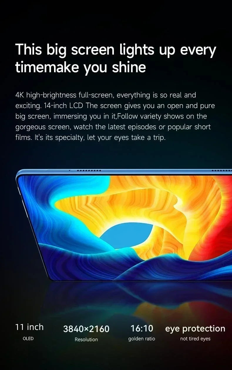2025 Global Version Original IPad Air Pro Tablet 12inch HD 4K Android 14 22GB+2TB 20000mAh 5G Dual SIM Bluetooth WiFi GPS Tablet