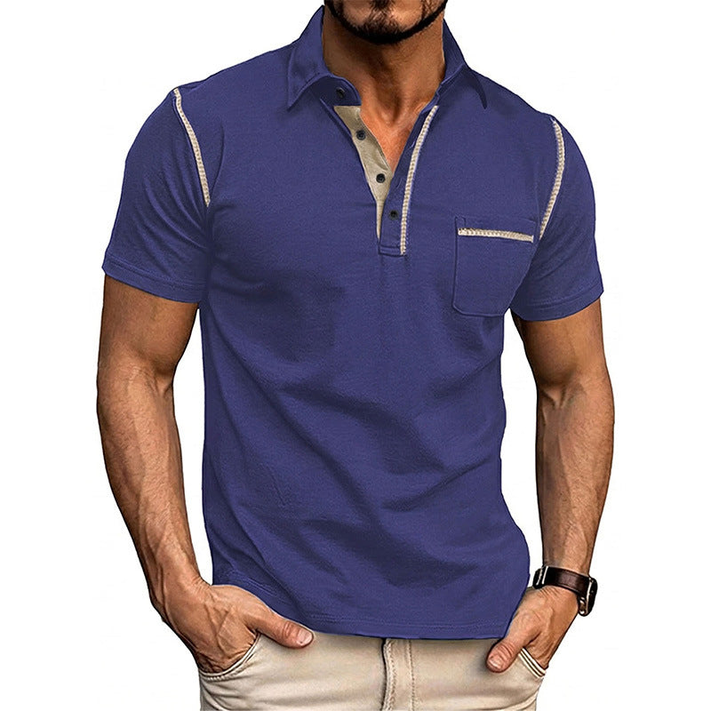 Summer Outdoor Casual Everyday Polo Shirt With Lapel Collar