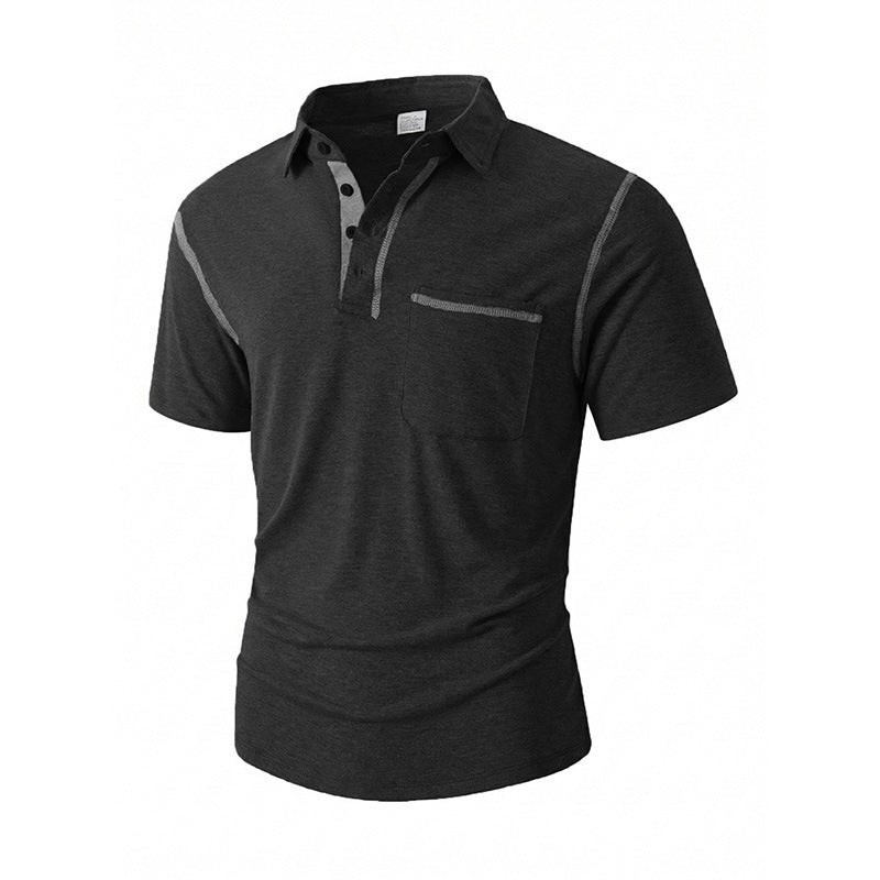 Summer Outdoor Casual Everyday Polo Shirt With Lapel Collar