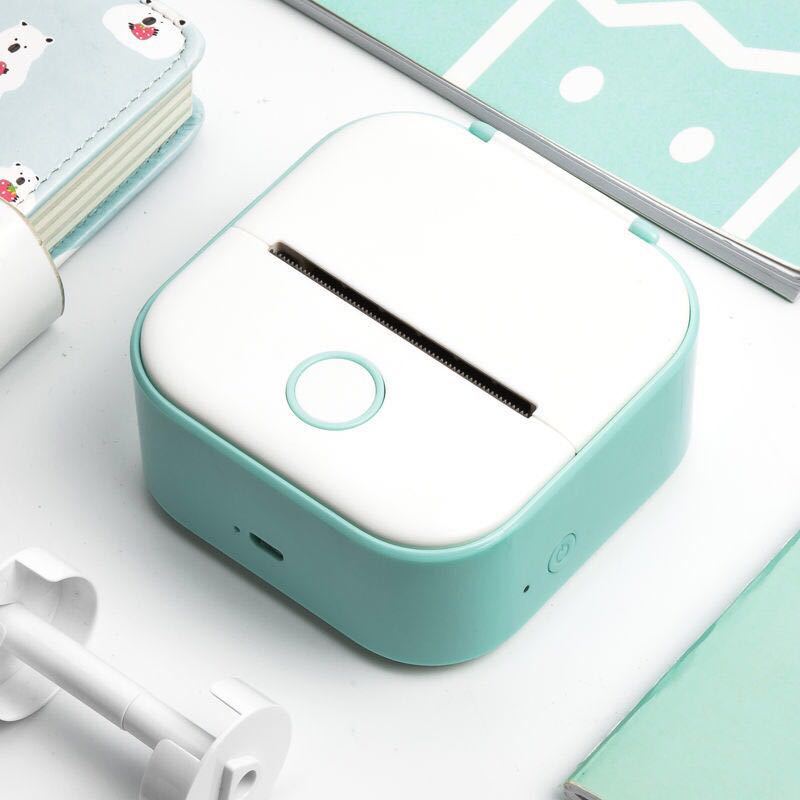 *Portable Mini Thermal Label Printer Home Photo Printer Student Wrong Question Printer Bluetooth-compatible Mini Label Printer Price Tag