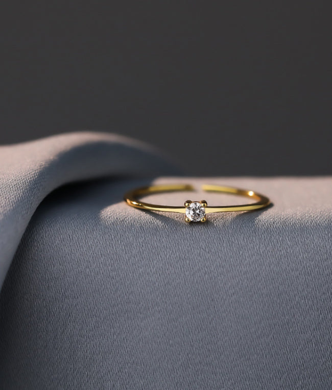 Women's Simple Fashion Casual Zircon Ring