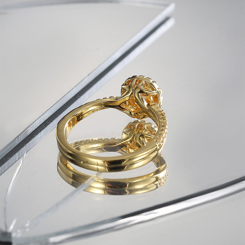Quality Fashion Zircon-Inlaid Light Luxury Elegant Ring For Women