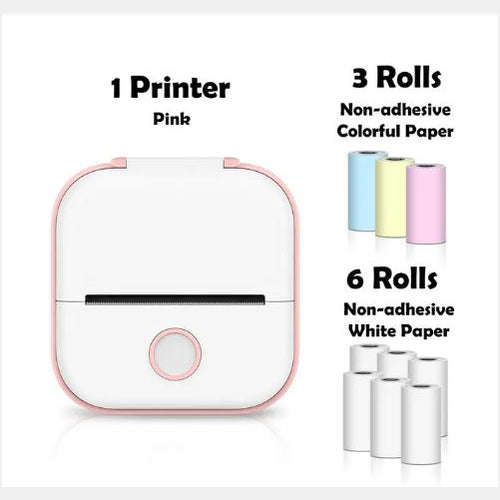 *Portable Mini Thermal Label Printer Home Photo Printer Student Wrong Question Printer Bluetooth-compatible Mini Label Printer Price Tag