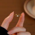 Women's Simple Fashion Casual Zircon Ring