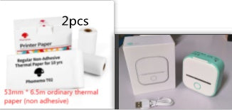 *Portable Mini Thermal Label Printer Home Photo Printer Student Wrong Question Printer Bluetooth-compatible Mini Label Printer Price Tag