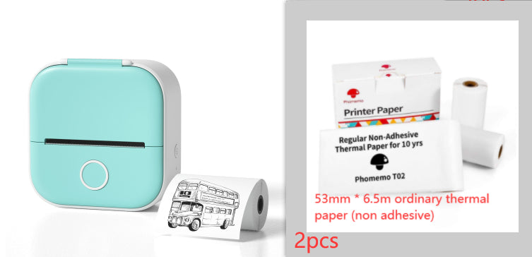 *Portable Mini Thermal Label Printer Home Photo Printer Student Wrong Question Printer Bluetooth-compatible Mini Label Printer Price Tag