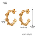Fashionable Rose Flower Earrings Hoops For Women Niche Light Luxury