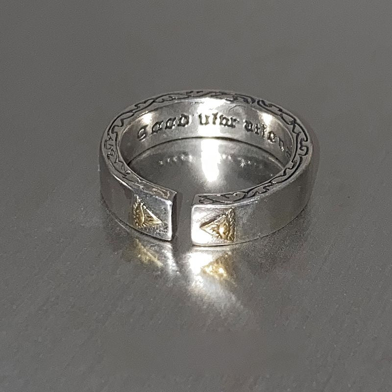 Men's Vintage Distressed Cross Ring  Adjustable Open Band, Hip Hop Cool Style Index Finger Ring