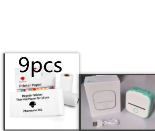 *Portable Mini Thermal Label Printer Home Photo Printer Student Wrong Question Printer Bluetooth-compatible Mini Label Printer Price Tag