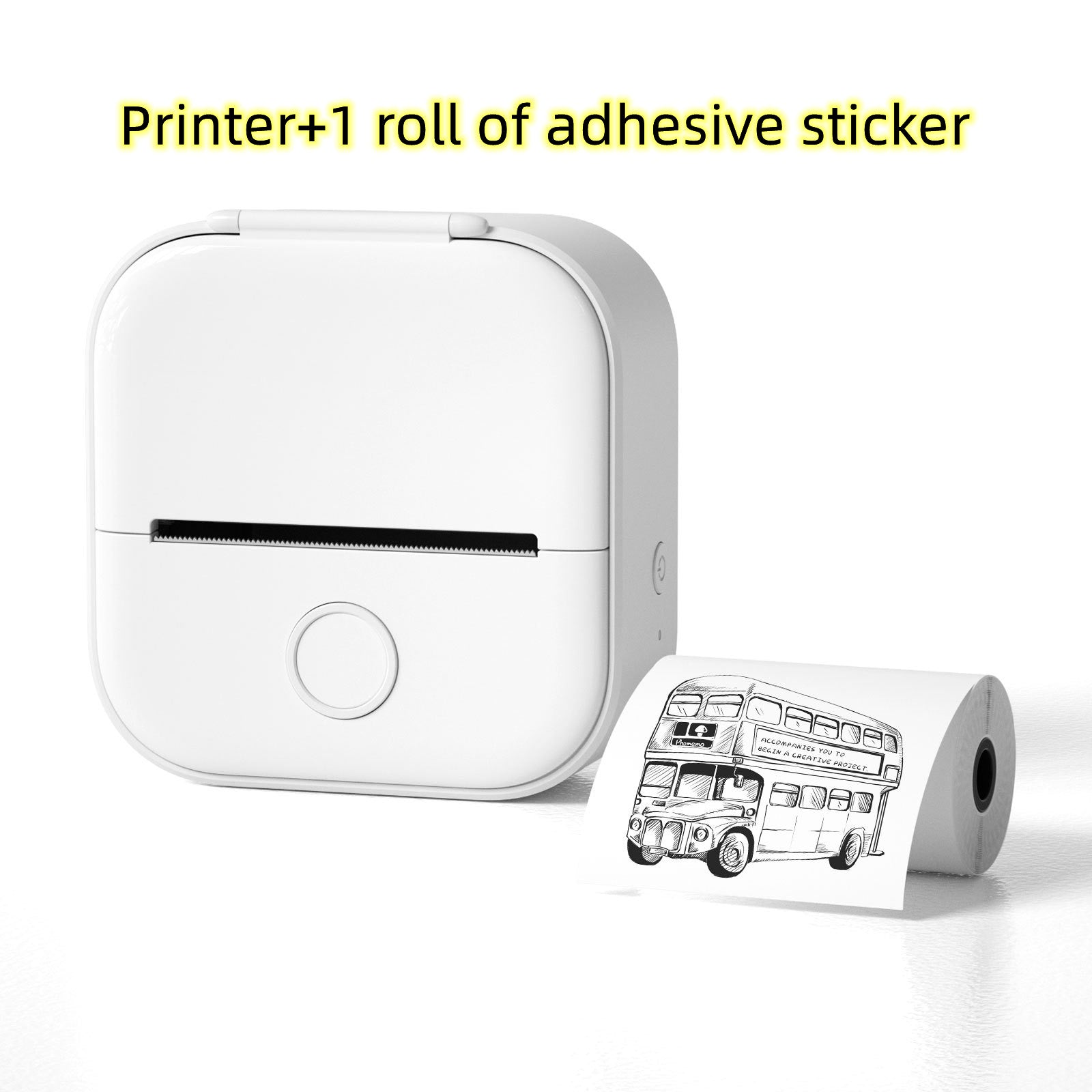*Portable Mini Thermal Label Printer Home Photo Printer Student Wrong Question Printer Bluetooth-compatible Mini Label Printer Price Tag
