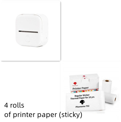 *Portable Mini Thermal Label Printer Home Photo Printer Student Wrong Question Printer Bluetooth-compatible Mini Label Printer Price Tag