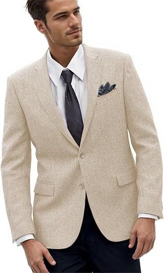 Retro Mens Jacket Slim-Fit Sporty Business Suit Casual Outerwear
