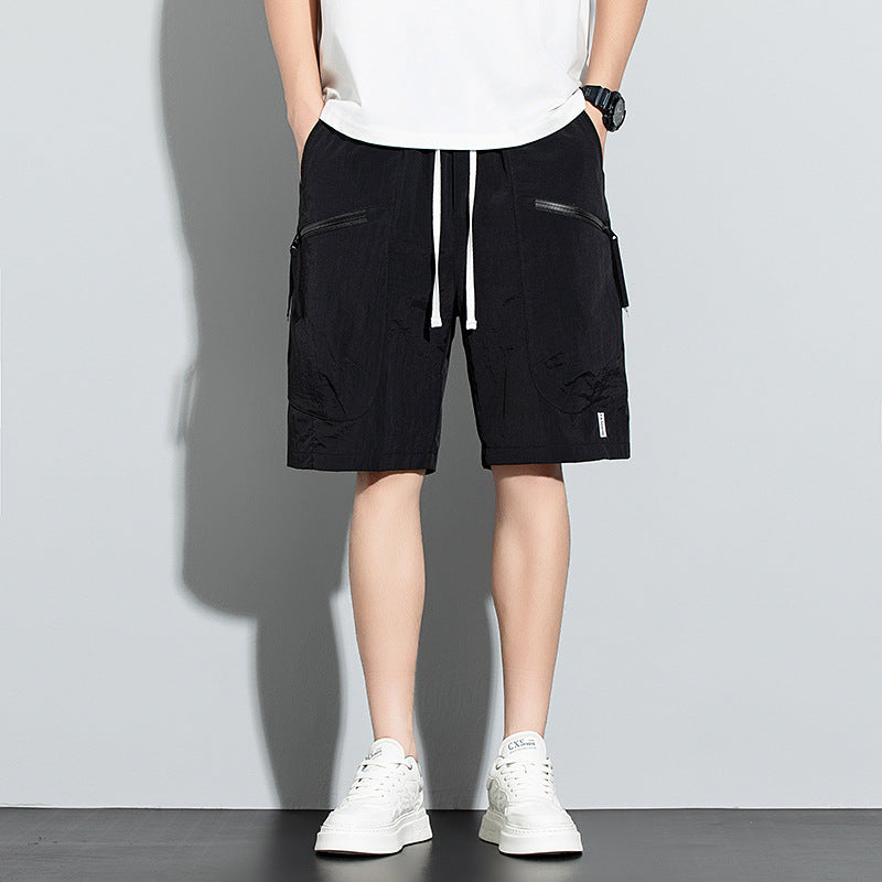 Men's Thin Loose-Fit Straight-Leg Casual Workshorts